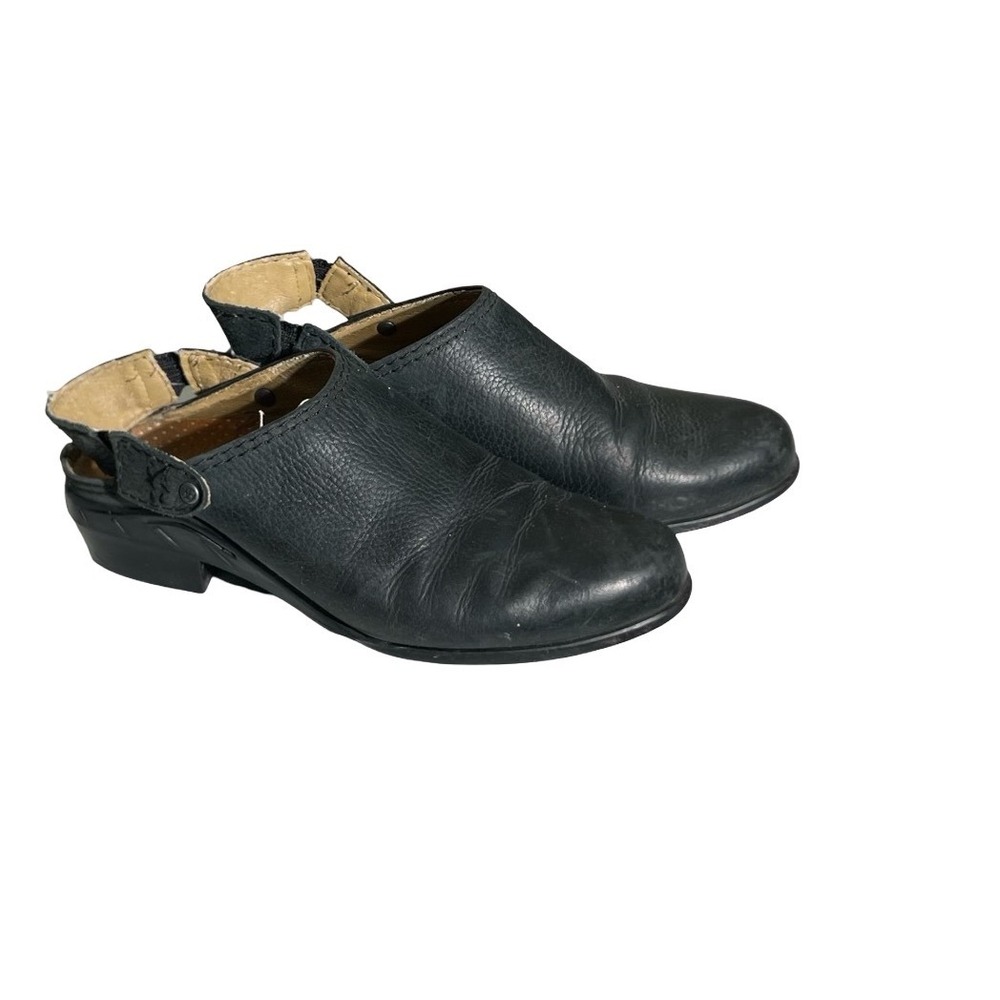 Ariat Sport Mule Black Leather Slingback Clog Shoes Womens 8.5 M Made in Brazil